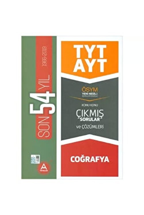 A Yayinlari Tyt Ayt Cografya Son 54 Yil Konu Konu Cozumlu Cikmis Sorular Fiyati Yorumlari Trendyol