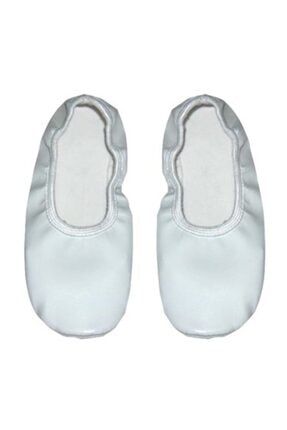 Beyaz Pisi Pisi Bale Dans Gösteri Ayakkabısı