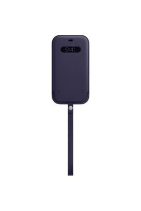 Iphone 12 Pro Max Için Magsafe Özellikli Deri Zarf Kılıf - Derin Mor - Mk0d3zm/a