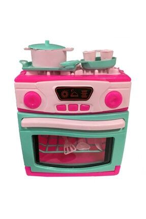 Oyuncak Evcilik Ve Mutfak Setleri Ocaklı Fırın Tencere Tava Pembe Kız Çocuk Benim Mutfağım