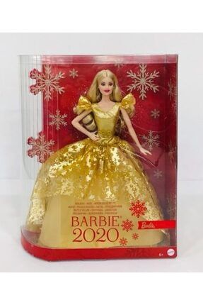 barbie 2020 mutlu yillar yeni yil yilbasi bebegi sarisin yeni stil fiyati yorumlari trendyol
