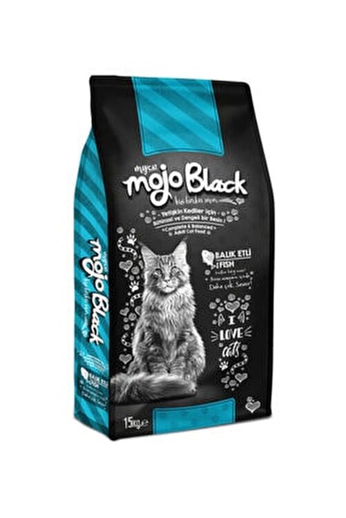 My Cat Mycat Mojo Black Balikli Yetiskin Kedi Mamasi 15 Kg Fiyati Yorumlari Trendyol