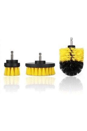 buffer 3 adet 3lu matkap ucu banyo kuvet araba tekerligi koltuk yikama temizleme fircasi seti fiyati yorumlari trendyol