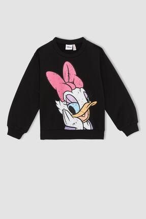 Defacto K z ocuk Disney Mickey Mouse Bisiklet Yaka Sweatshirt