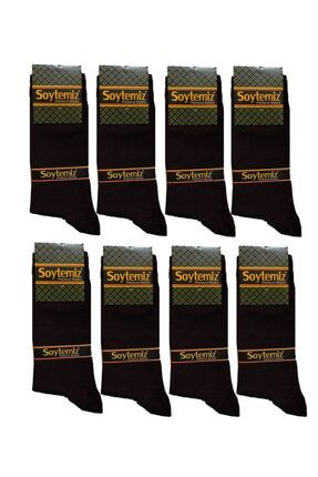 Erkek Düz Siyah Çorap 8 Çift