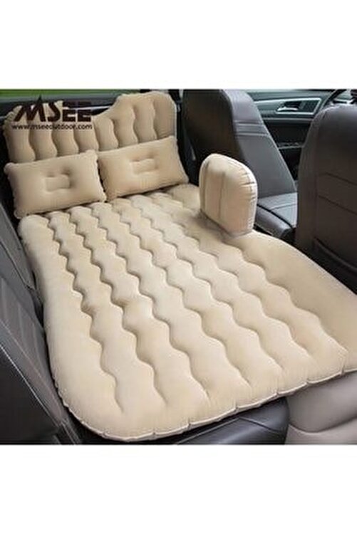 chimsee jt derin msee yeni model arac ici sisme yatak araba arka koltuk sisme yatagi bej renk fiyati yorumlari trendyol