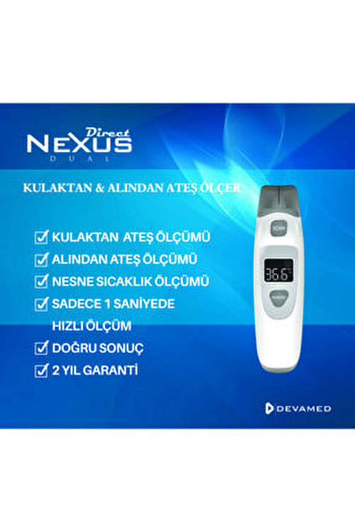 Direct NEXUS Dırect Nexus Dual Kulaktan & Alından Ateş Ölçer Kutulu Ürün 2