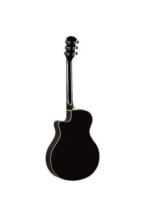 Black yamaha store acoustic electric guitar