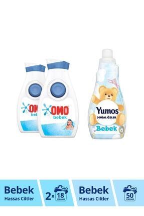 omo bebek hassas ciltler icin sivi camasir deterjani x 2 adet yumos sensitive 1200 ml fiyati yorumlari trendyol