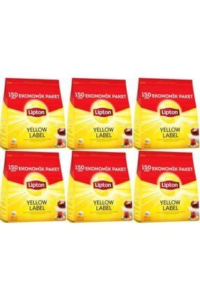 Yellow Label Demlik Siyah Poşet Çay 150 Adetli 6 Paket