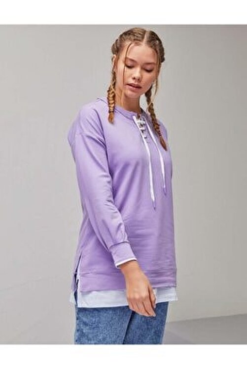 lilac color sweatshirt
