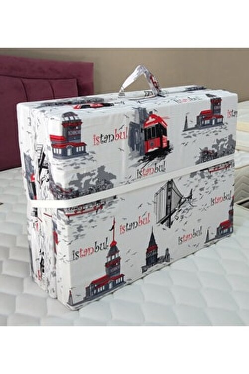 morpanya tek kisilik katlanir yatak sunger yatak minder 70x180 cm istanbul desen fiyati yorumlari trendyol