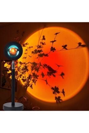 Emsa Günbatımı Projektör 180 Derece Dönen Gece Lambası Influencer Işığı Sunset Red