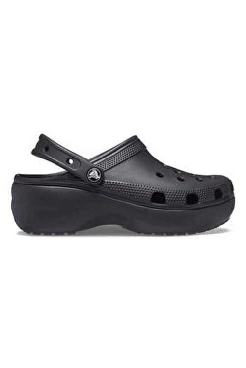 white platform crocs