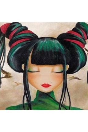 Burcom Japon Kizi Sayilarla Boyama Seti Cercevesiz Duvar Sticker 50 X 65 Cm Fiyati Yorumlari Trendyol