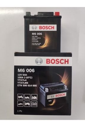 M6006 Bosch Batería Moto AGM 6Ah 100A