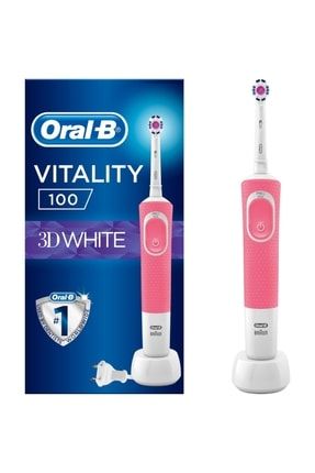 Oral B Vitality 100 3d White Pembe Elektirikli Şarjlı Diş Fırçası