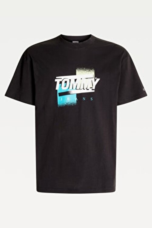 Tommy Hilfiger Erkek Siyah T-Shirt 