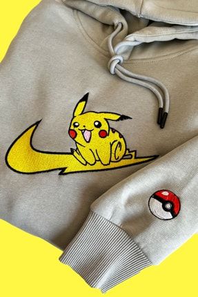 Theseem Pokemon Pikachu Kol Detayl Nak l Oversize Hoodie Fiyat