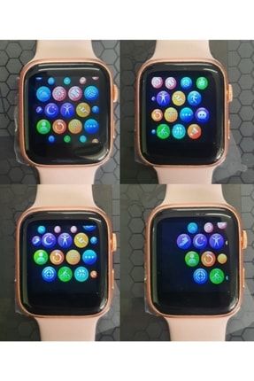 SIGHTZER Ak ll Saat Nab z Olcer Bileklik Ad msayar Smart Watch X7 Series 6 Mesaj Okuma Fitpro Pembe