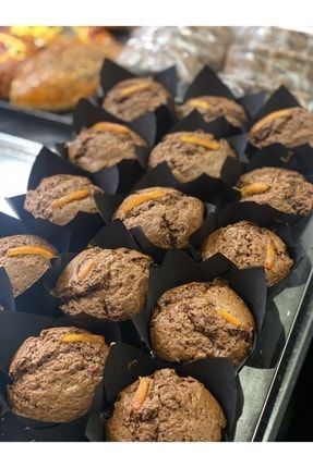 Muffin 3'lü Kutu Çikolatalı Portakallı