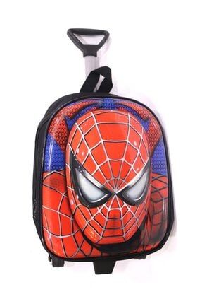 Spiderman 3 Boyutlu Çekçekli Kreş Boy Çanta