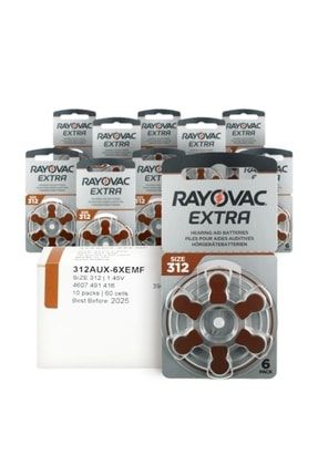 Rayovac Extra 312 Numara Işitme Cihazı Pili 6x10 (60 Adet) Fiyatı,  Yorumları - Trendyol