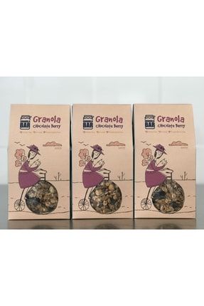 Granola Chocolate Berry- Glutensiz 3*300gr 900 Gr