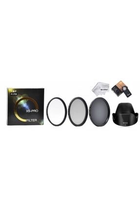 Nikon D3400 D5500 18-55mm Için Uv + Polarize + Nd8 Filtre + Hb-n106 Parasoley + Ml-l3 Kumanda