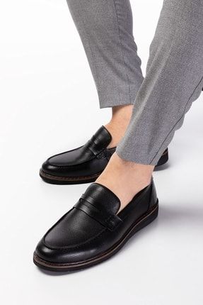 Deri Bagcıksız 2 Renk Loafer Erkek Deri Ayakkabı