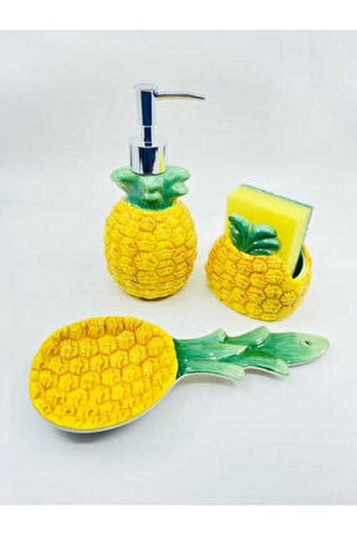 acar ananas serisi lux 3 parca mutfak seti fiyati yorumlari trendyol