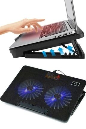 Çift Fanlı Üç Kademe Ayarlanabilir 17'' Laptop Soğutucu Fan