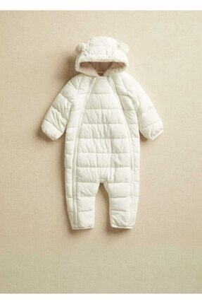 Mango Unisex Bebek Kirik Beyaz Kapitoneli Tulum Fiyati Yorumlari Trendyol