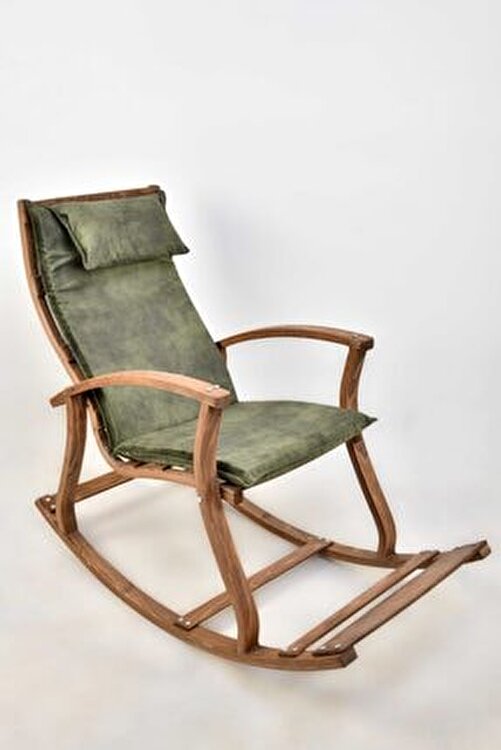 Evimart Home Haki Minder Ahsap Dinlenme Kitap Okuma Tv Koltugu Sallanan Sandalye Fiyati Yorumlari Trendyol