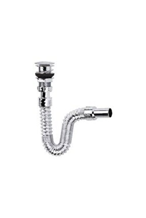 sandalcilar lavabo mutfak sifonu bas stoplu paslanmaz krom boru pop up sifon fiyati yorumlari trendyol