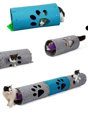 Kedi Tüneli 3 Lü Eklenebilir Fonksiyonel Evcil Hayvan Oyuncağı Tüneli Md9