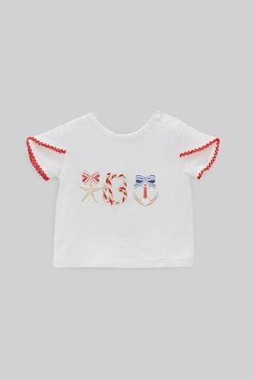 Kız Bebek Beyaz T-shirt 22ss0lt7502