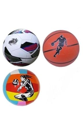 Basketbol Topu-futbol Topu-voleybol Topu 3'lü Set