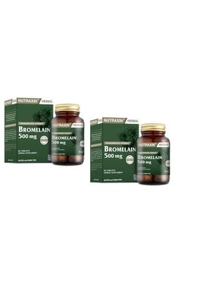 Herbal Bromelain 500 Mg Ananas 60 Tablet x 2 li Avantaj Paketi