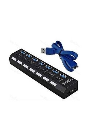 2102 7 Port Usb 3.0 Hub Çoklayıcı Çoğaltıcı On/off Anahtarlı