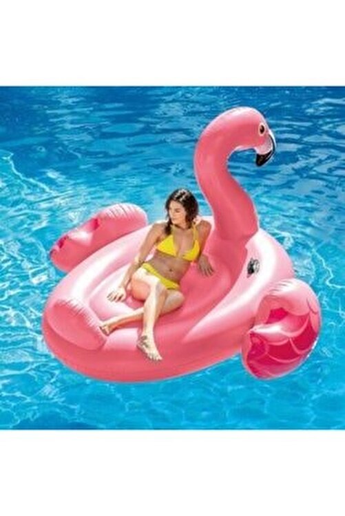 intex mega island sisme flamingo deniz yatagi 218x211x136cm fiyati yorumlari trendyol