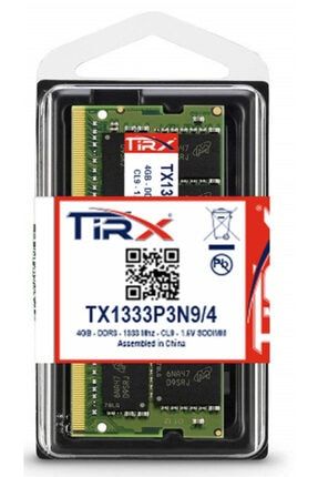 Tx1333p3n9/4 4 Gb Ddr3 1333 Mhz Intel & Amd Işlemcilerde Çalışır