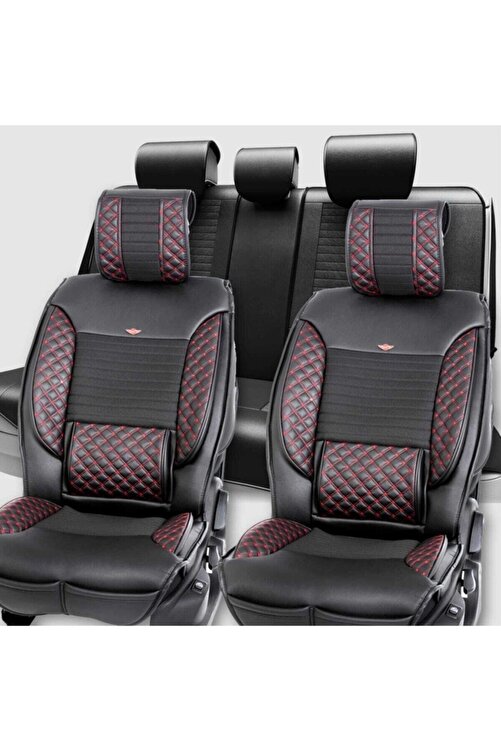 Stil Honda Civic Luks Deri Oto Koltuk Kilifi On Arka Set Siyah Kirmizi Fiyati Yorumlari Trendyol