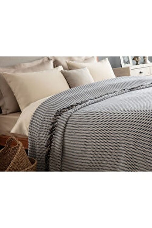 madame coco eloy king size yatak ortusu ekru lacivert fiyati yorumlari trendyol