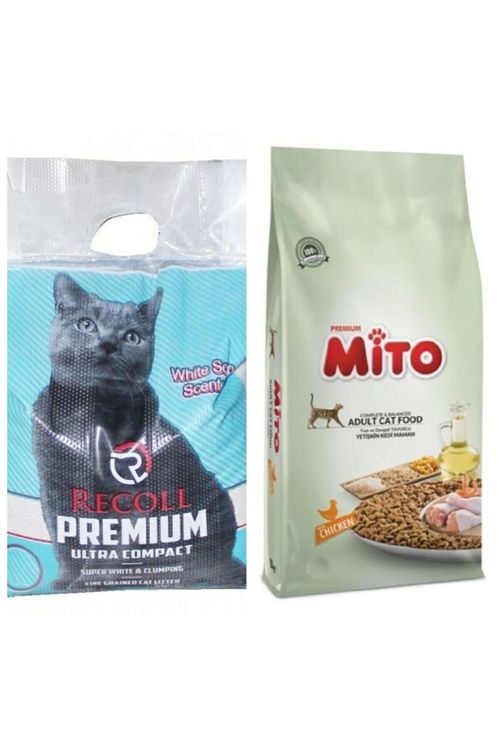 Mito 1 Kg Tavuklu Yetiskin Kedi Mamasi Ve 5 Litre Recoll Kedi Kumu Fiyati Yorumlari Trendyol