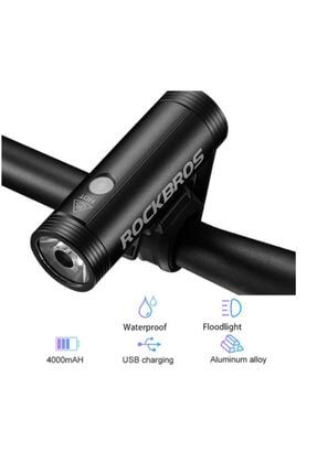 Schulzz Rockbros Su Gecirmez Ultra Guclu 4000mah Led Bisiklet Far Fener Fiyat Yorumlar Trendyol
