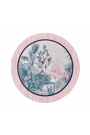 Dekoratif Art Trend Jungle Flamingo 120x120 Cm