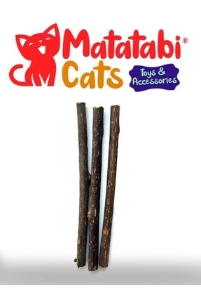 Matatabi Stick Small 3'lü Doğal Çiğneme Çubuğu, Kedi Oyuncağı 12 Cm