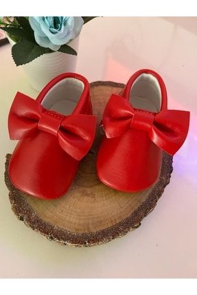 Kırmızı Bebek Ayakkabısı Makosen Patik