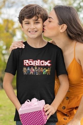 Roblox Logolu Siyah Tişört